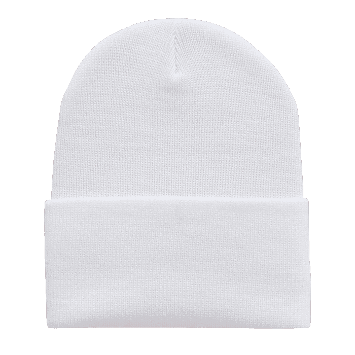 Decky 613 Acrylic Knit Cap - White - HIT a Double