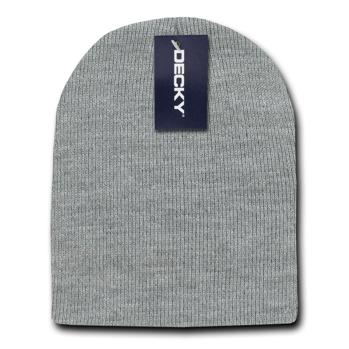 Decky 614 Acrylic Short Knit Cap - Heather Gray - HIT a Double