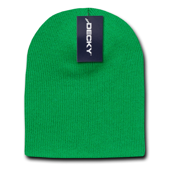 Decky 614 Acrylic Short Knit Cap - Kelly Green - HIT a Double