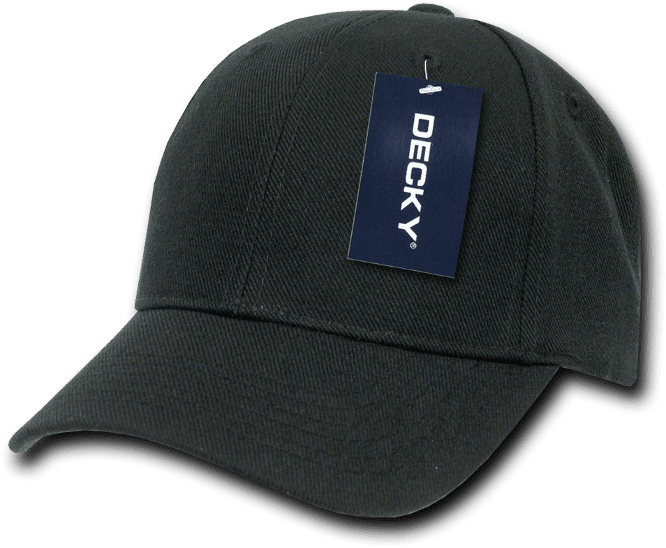 Decky 7001 Kid's Acrylic Cap - Black - HIT a Double