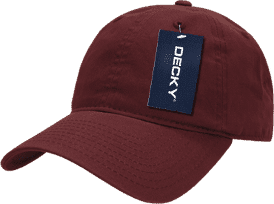 Decky 7005 Kids Relaxed Washed Cotton Cap - Cardinal - HIT a Double