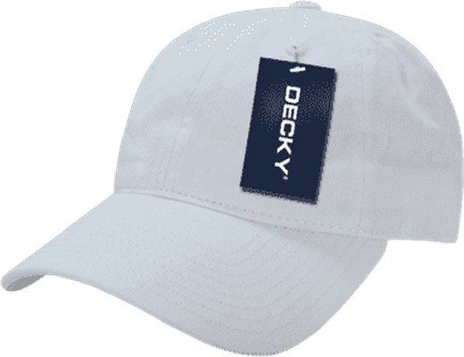 Decky 7005 Kids Relaxed Washed Cotton Cap - White - HIT a Double