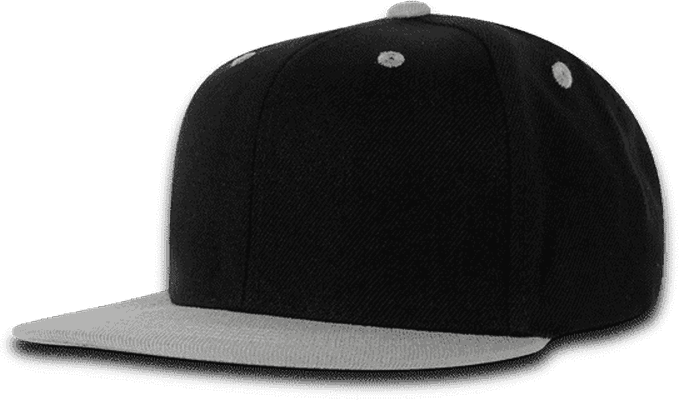 Decky 7011 Youth Snapback Cap - Black Gray - HIT A Double
