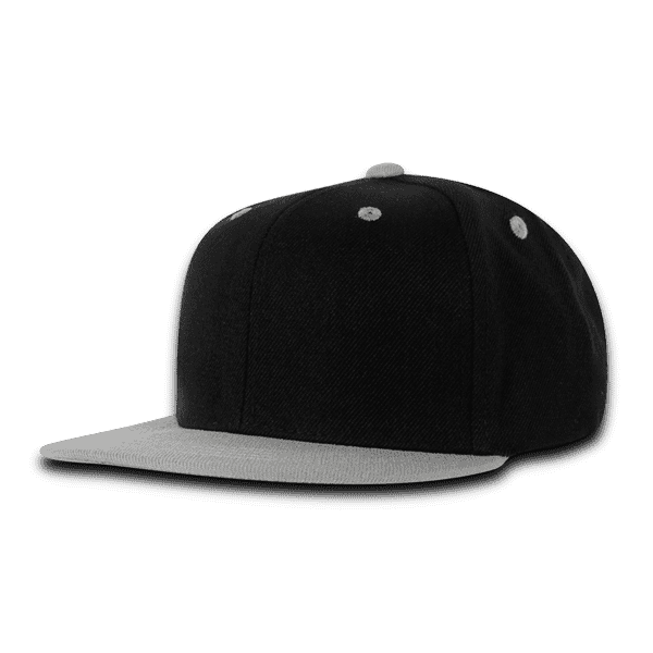 Decky 7011 Youth Snapback Cap - Black Gray - HIT A Double