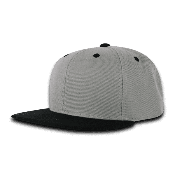 Decky 7011 Youth Snapback Cap - Gray Black - HIT a Double