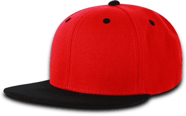 Decky 7011 Youth Snapback Cap - Red Black - HIT A Double