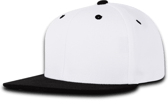 Decky 7011 Youth Snapback Cap - White Black - HIT A Double
