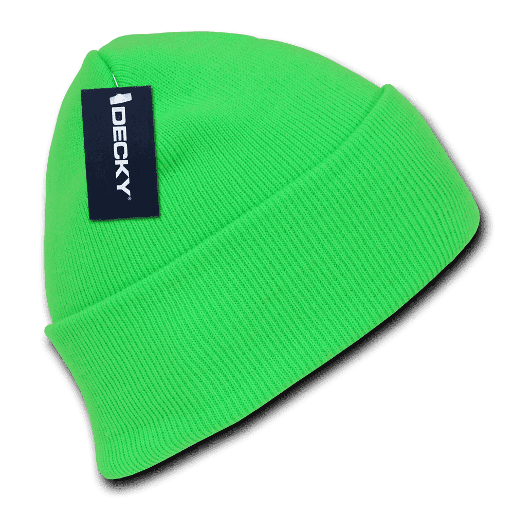 Decky 813 Neon Acrylic Beanie (Long) - Green - HIT a Double
