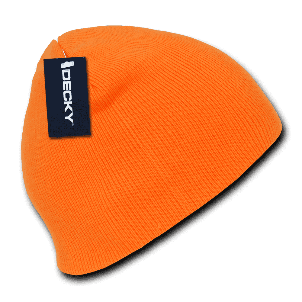 Decky 814 Neon Acrylic Short Beanie - Orange - HIT a Double