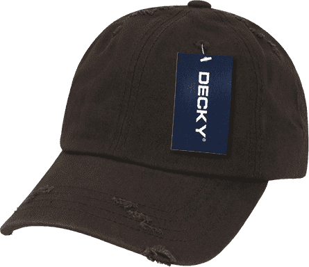 Decky 959 Vintage Frayed Polo Cap - Brown - HIT a Double