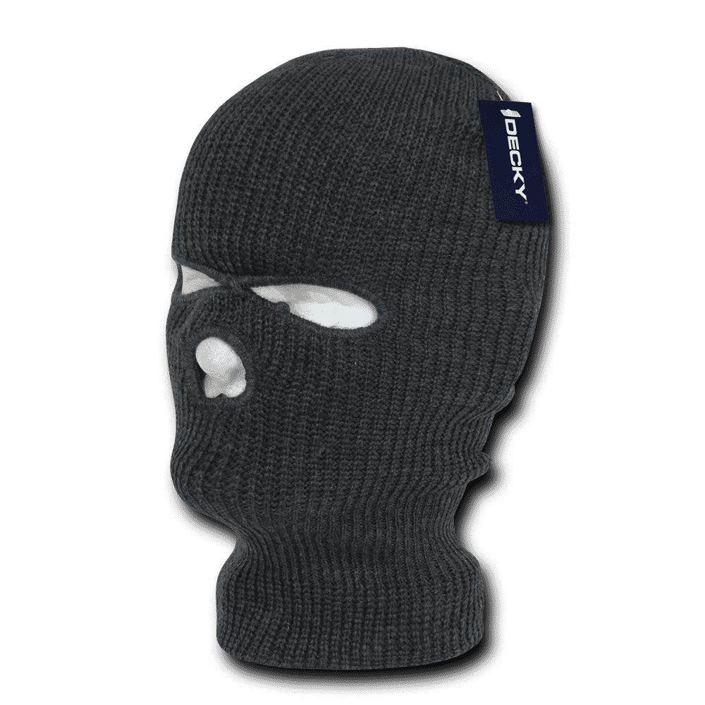 Decky 970 Face Mask 3 Holes Beanie - Heather Charcoal - HIT A Double