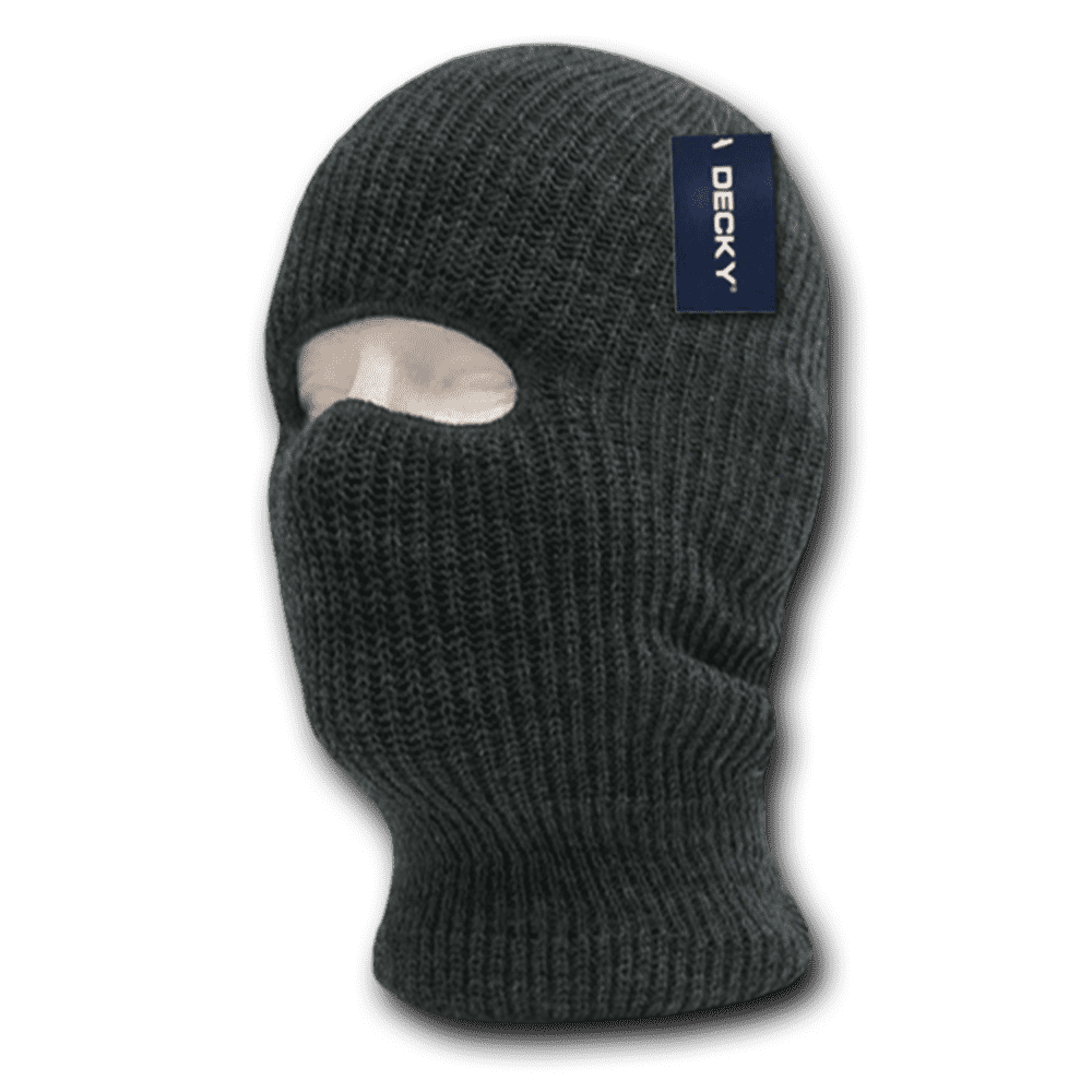 Decky 971 Face Mask 1 Hole Beanie - Heather Charcoal - HIT a Double