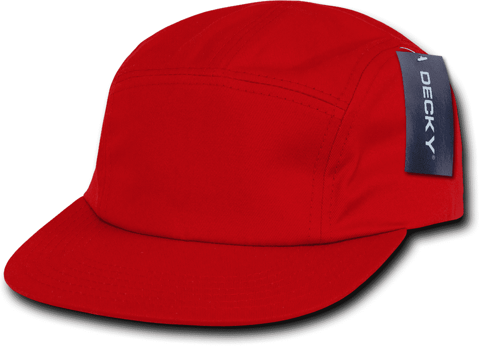 Decky 985 5 Panel Racer Cap - Red - HIT a Double