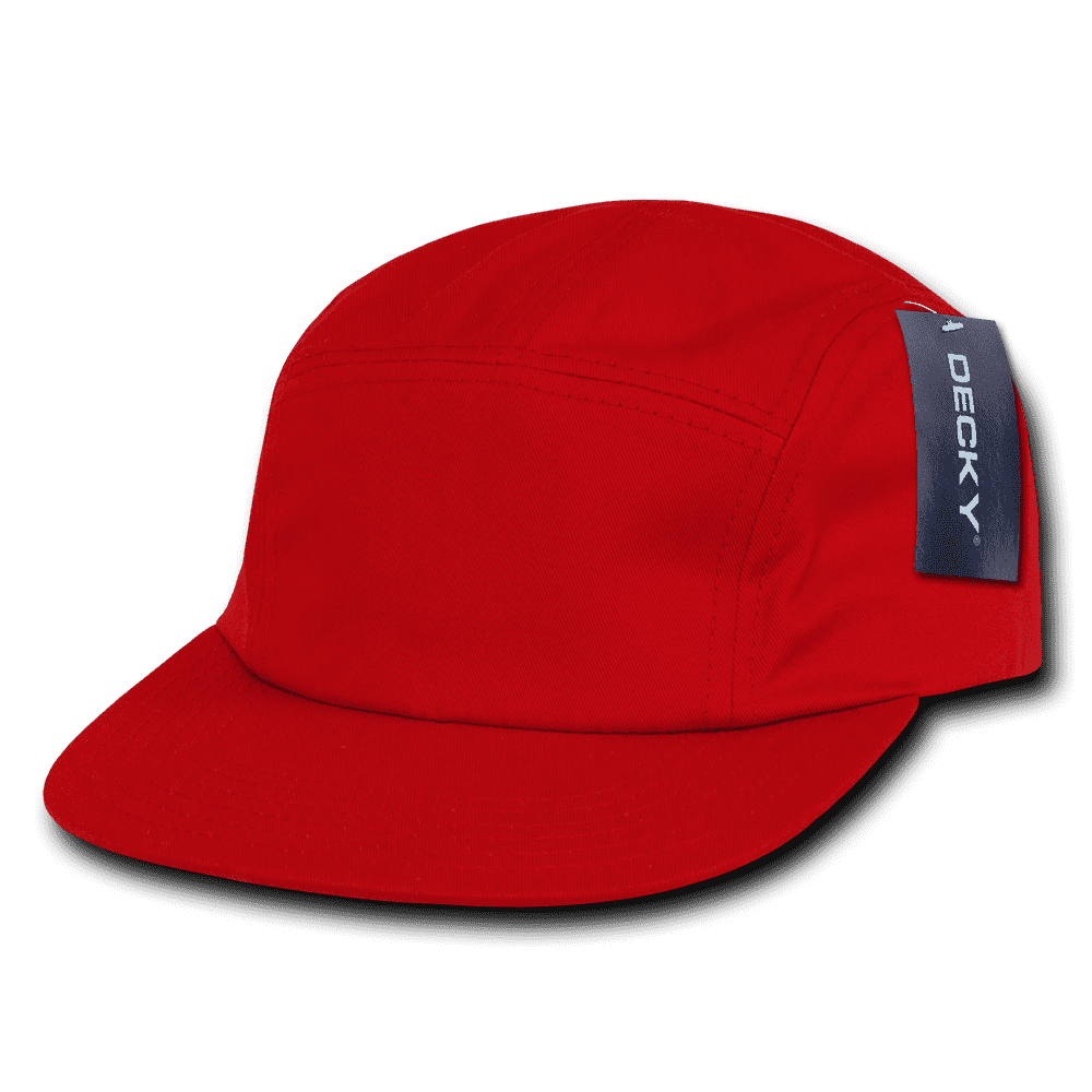 Decky 985 5 Panel Racer Cap - Red - HIT a Double