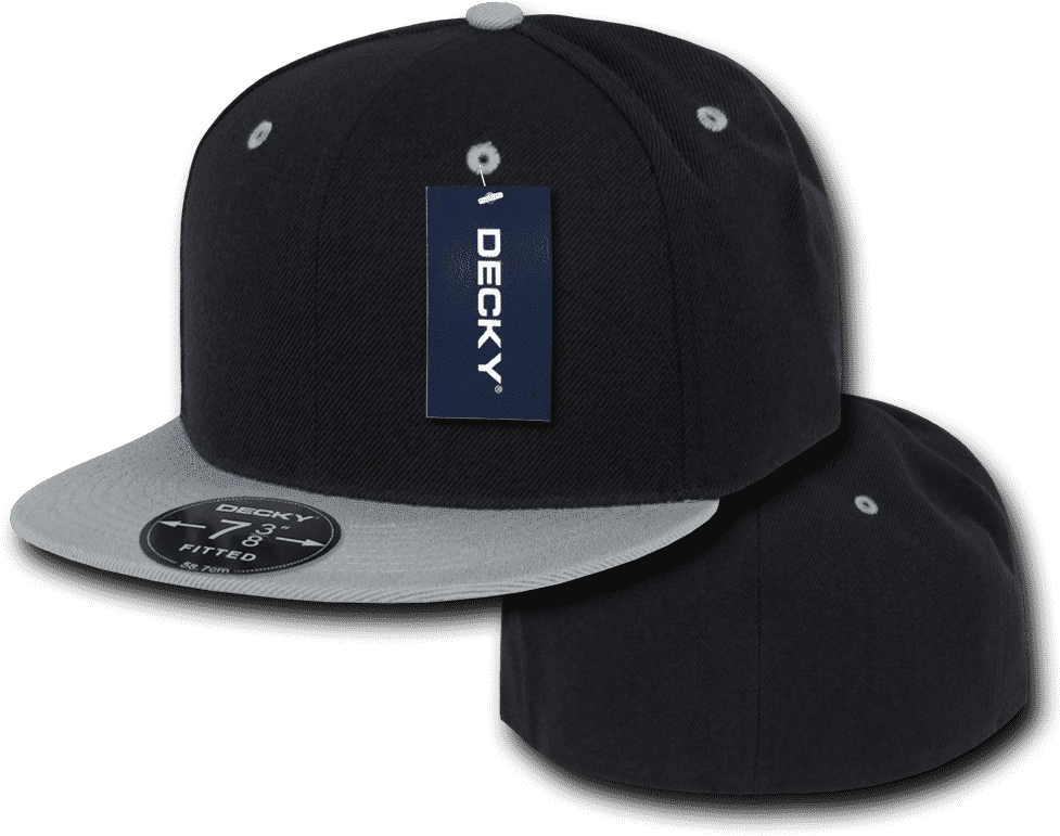 Decky RP1 Retro Fitted Cap - Black Gray - HIT a Double