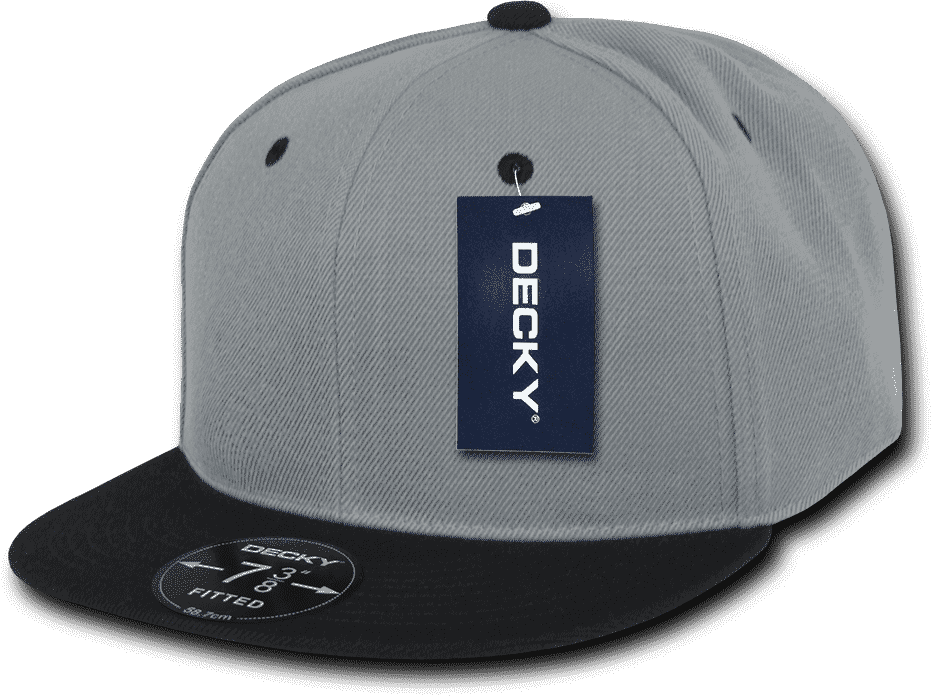 Decky RP1 Retro Fitted Cap - Gray Black - HIT a Double