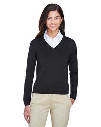 Devon & Jones D475W Ladies' V-Neck Sweater - Black - HIT a Double