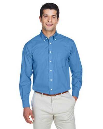 Devon & Jones D620T Men's Tall Crown Woven Collection Solid Broadcloth - French Blue - HIT a Double