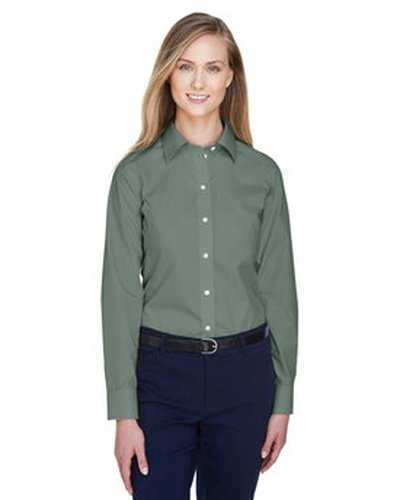 Devon &amp; Jones D620W Ladies&#39; Crown Woven Collection Solid Broadcloth - Dill - HIT a Double