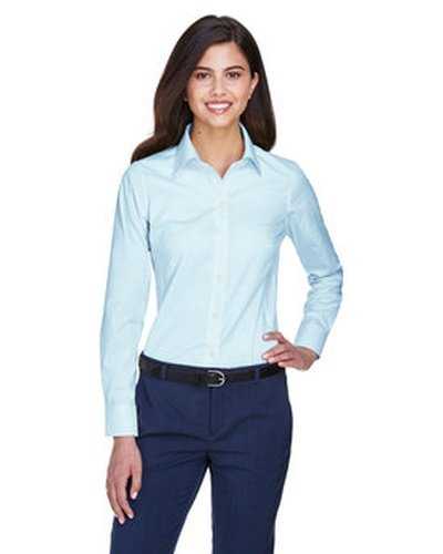 Devon &amp; Jones D630W Ladies&#39; Crown Woven Collection Solid Oxford - Crystal Blue - HIT a Double