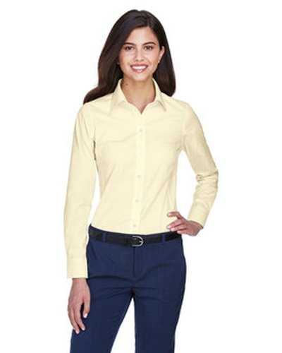 Devon &amp; Jones D630W Ladies&#39; Crown Woven Collection Solid Oxford - Transprnt Yellow - HIT a Double