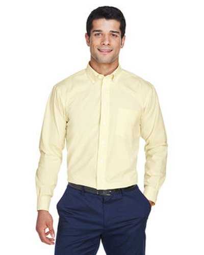 Devon &amp; Jones D630 Men&#39;s Crown Woven Collection Solid Oxford - Transprnt Yellow - HIT a Double