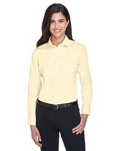 Devon &amp; Jones DG530W Ladies&#39; Crown Woven Collection Solid Stretch Twill - Transprnt Yellow - HIT a Double