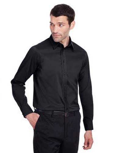 Devon &amp; Jones DG560 Men&#39;s Crown Collection Stretch Broadcloth Slim Fit Shirt - Black - HIT a Double