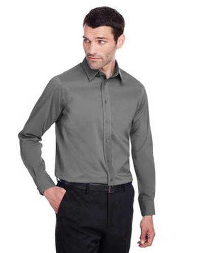 Devon &amp; Jones DG560 Men&#39;s Crown Collection Stretch Broadcloth Slim Fit Shirt - Graphite - HIT a Double