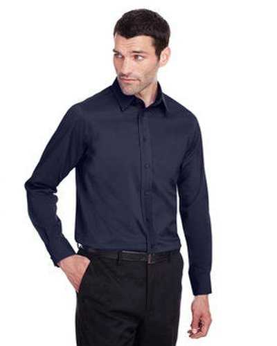 Devon &amp; Jones DG560 Men&#39;s Crown Collection Stretch Broadcloth Slim Fit Shirt - Navy - HIT a Double
