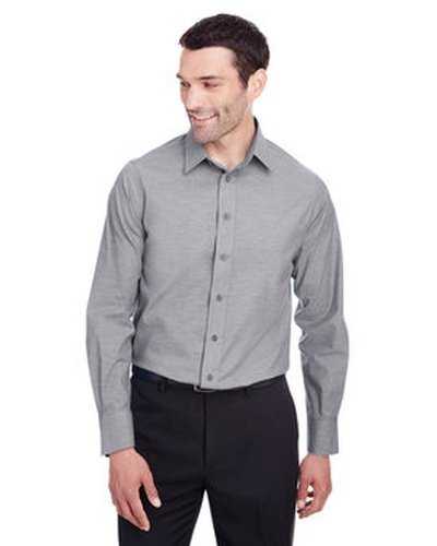 Devon & Jones DG562 Men's Crown Collection Stretch Pinpoint Chambray Shirt - Graphite - HIT a Double