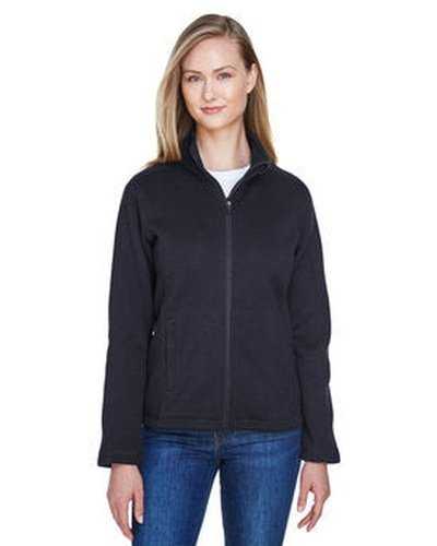 Devon & Jones DG793W Ladies' Bristol Full-Zip Sweater Fleece Jacket - Black - HIT a Double
