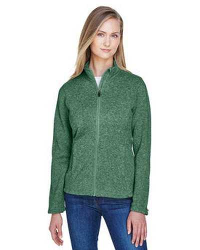 Devon & Jones DG793W Ladies' Bristol Full-Zip Sweater Fleece Jacket - Forest Heather - HIT a Double