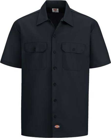 Dickies 2574 Short Sleeve Work Shirt - Black - HIT a Double - 1