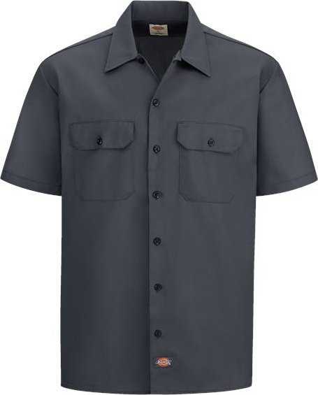 Dickies 2574 Short Sleeve Work Shirt - Charcoal - HIT a Double - 1