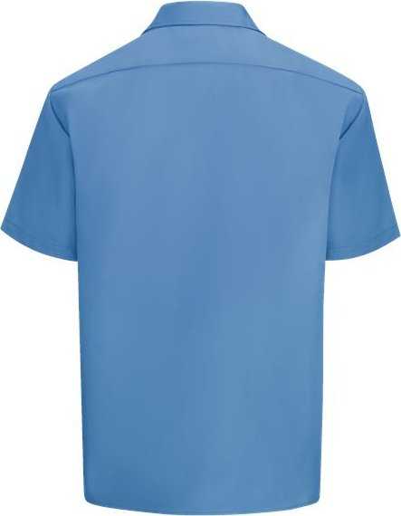 Dickies 2574L Short Sleeve Work Shirt - Long Sizes - Gulf Blue - HIT a Double - 2