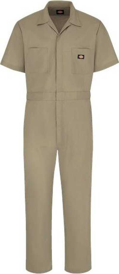 Dickies 3339 Short Sleeve Coverall - Khaki - HIT a Double - 1