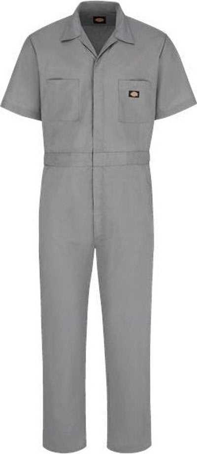 Dickies 3339L Short Sleeve Coverall - Long Sizes - Gray - HIT a Double - 1