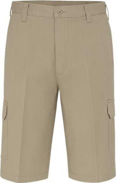 Dickies 4321EXT Twill Cargo Shorts - Extended Sizes - Rinsed Khaki - HIT a Double - 1