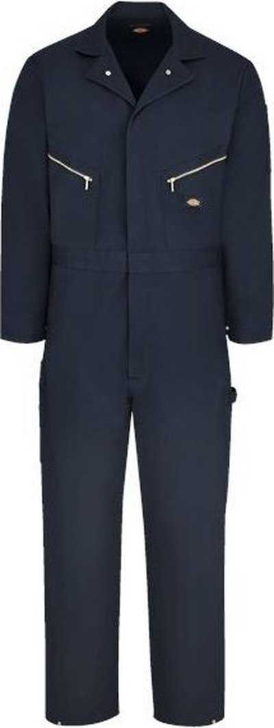 Dickies 4877 Deluxe Long Sleeve Cotton Coverall - Dark Navy - HIT a Double - 1