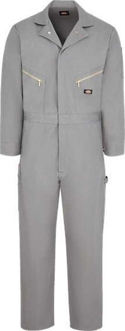 Dickies 4877 Deluxe Long Sleeve Cotton Coverall - Gray - HIT a Double - 1