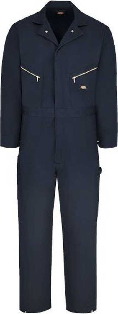 Dickies 4877L Deluxe Long Sleeve Cotton Coverall - Long Sizes - Dark Navy - HIT a Double - 1