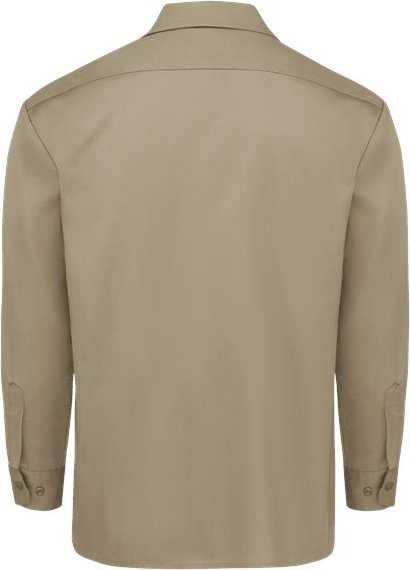 Dickies 5574 Long Sleeve Work Shirt - Khaki - HIT a Double - 2