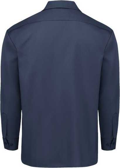 Dickies 5574L Long Sleeve Work Shirt - Long Sizes - Dark Navy - HIT a Double - 2
