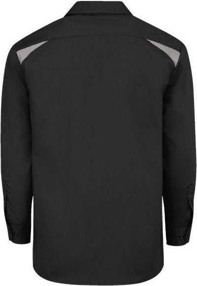 Dickies 6605L Long Sleeve Performance Team Shirt - Long Sizes - Black/ Smoke - HIT a Double - 1