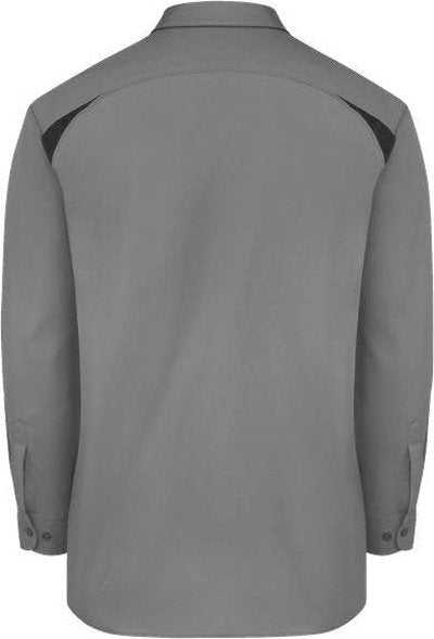 Dickies 6605L Long Sleeve Performance Team Shirt - Long Sizes - Smoke/ Black - HIT a Double - 2