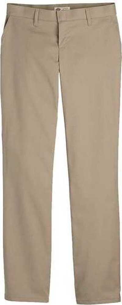 Dickies FP21 Women's Premium Flat Front Pants - Desert Sand - 32I - HIT a Double - 1