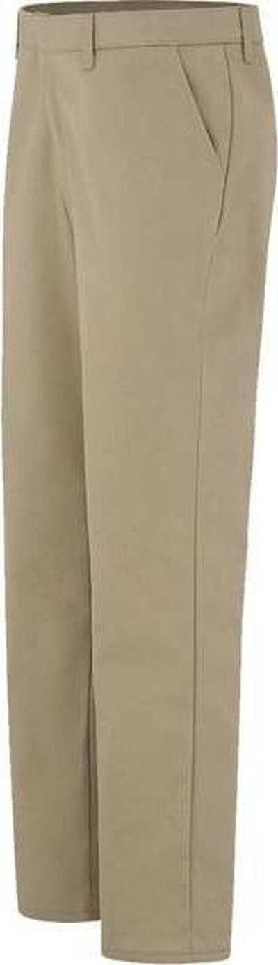 Dickies FP92EXT Women's Industrial Flat Front Pants - Extended Sizes - Desert Sand - 37 Unhemmed - HIT a Double - 1