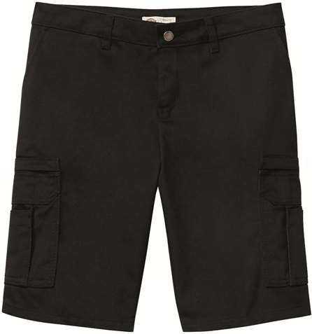 Dickies FR33 Women's Industrial Cotton Cargo Shorts - Black - HIT a Double - 1