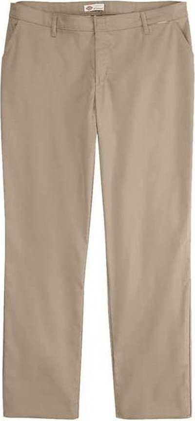 Dickies FW21 Women&#39;s Premium Flat Front Pants - Plus - Desert Sand - HIT a Double - 1